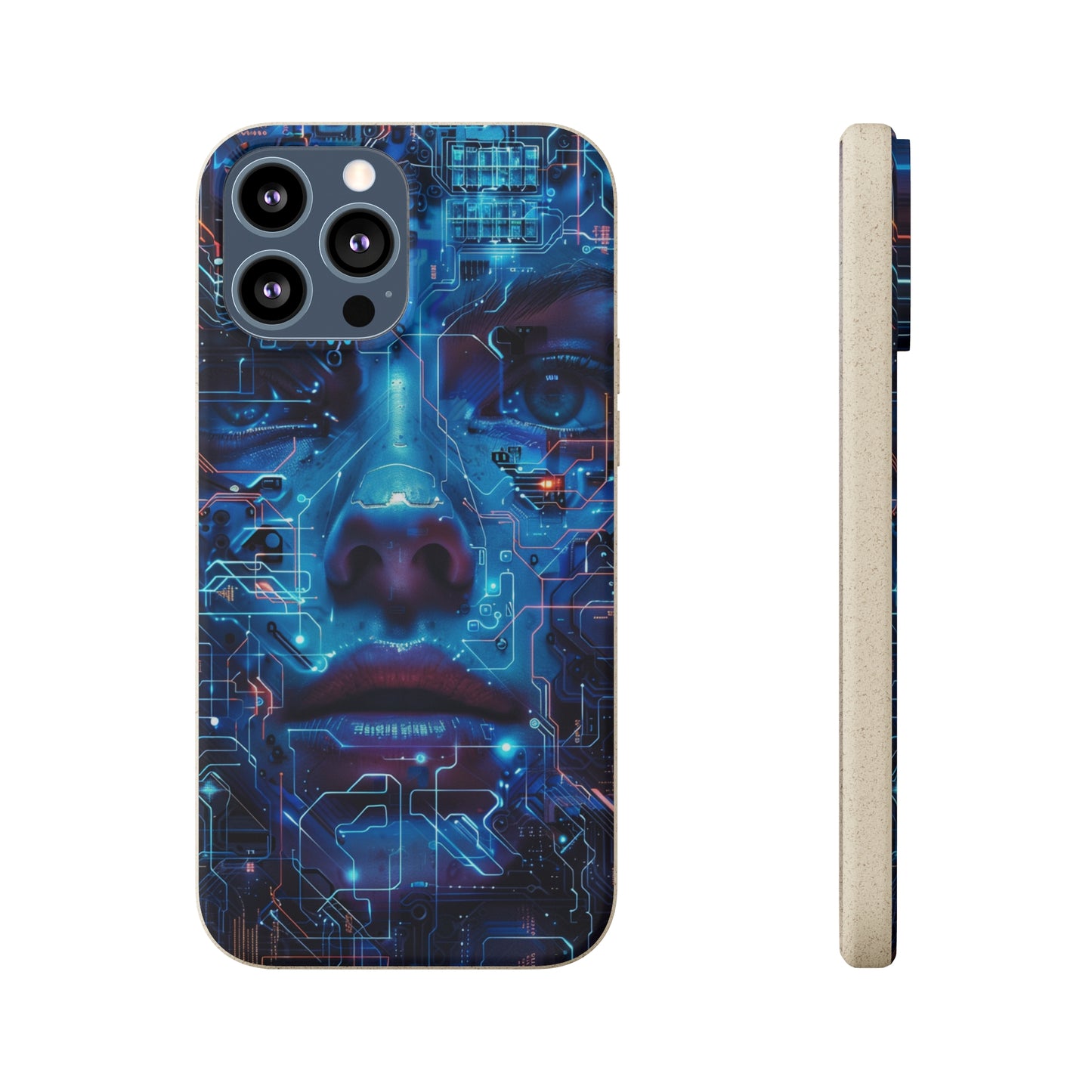 Cyberpunk woman Biodegradable Phone Case | iPhone / Samsung