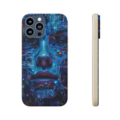 Cyberpunk woman Biodegradable Phone Case | iPhone / Samsung