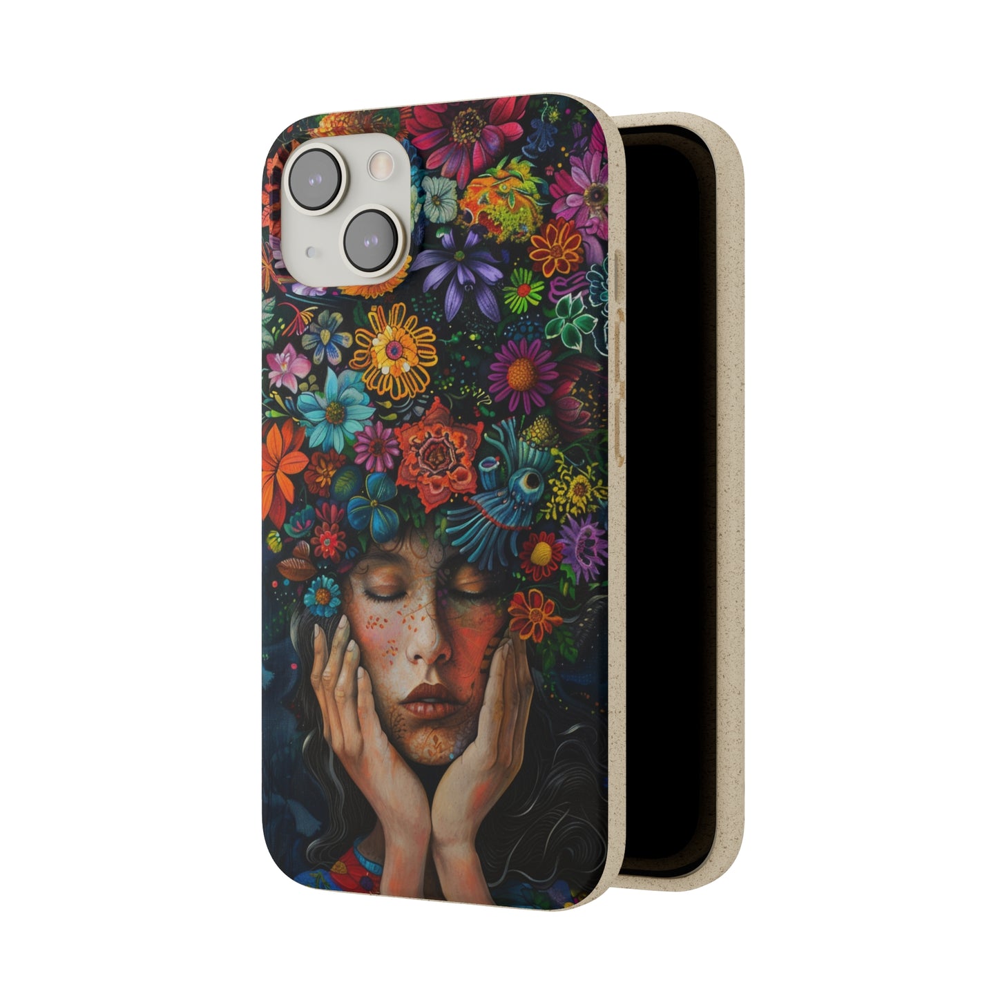 Flower woman Biodegradable Phone Case | iPhone / Samsung