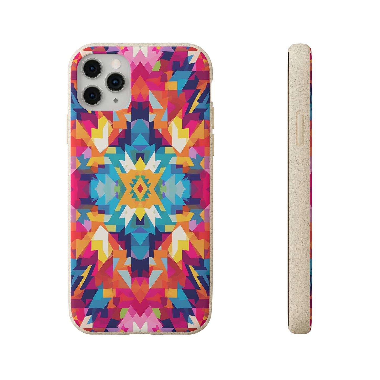 Bold, colourful pattern Biodegradable Phone Case | iPhone / Samsung