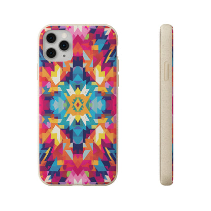 Bold, colourful pattern Biodegradable Phone Case | iPhone / Samsung