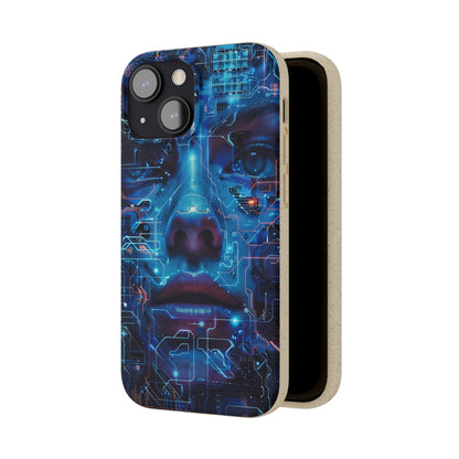 Cyberpunk woman Biodegradable Phone Case | iPhone / Samsung