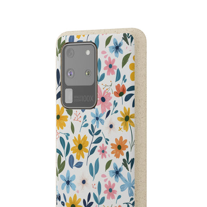 Pastel Flowers Biodegradable Phone Case | iPhone / Samsung