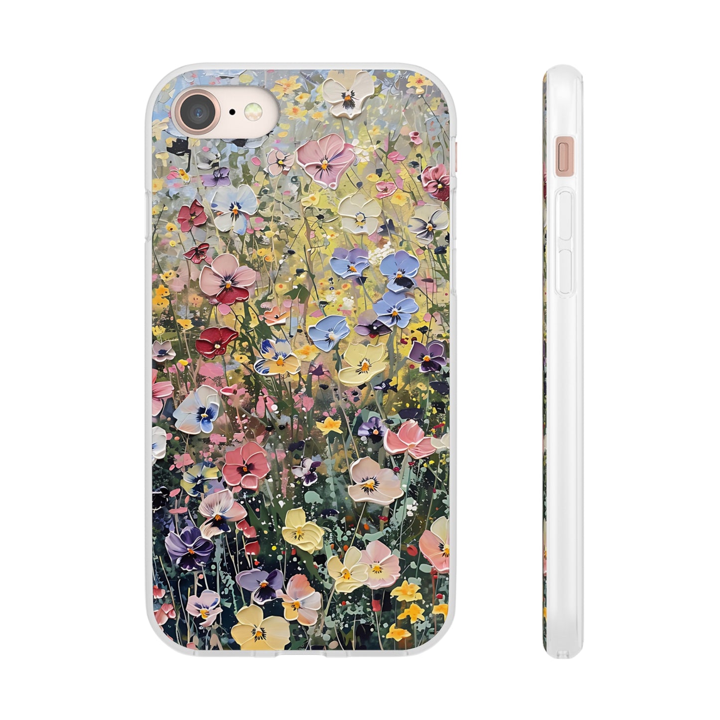 Damien Hirst Inspired Oil on Canvas Flowers | iPhone/Samsung | Slimline Phone Case