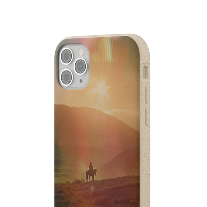 Horse rider cinematic Biodegradable Phone Case | iPhone / Samsung