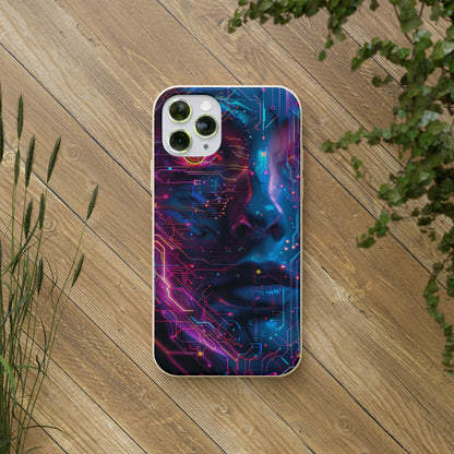 Cyberpunk woman Biodegradable Phone Case | iPhone / Samsung