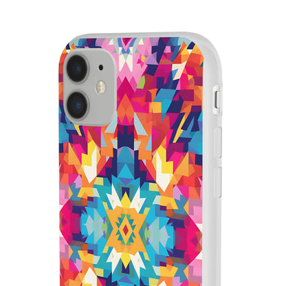 Maya Hayuk  inspired bold, colourful  pattern Phone Case