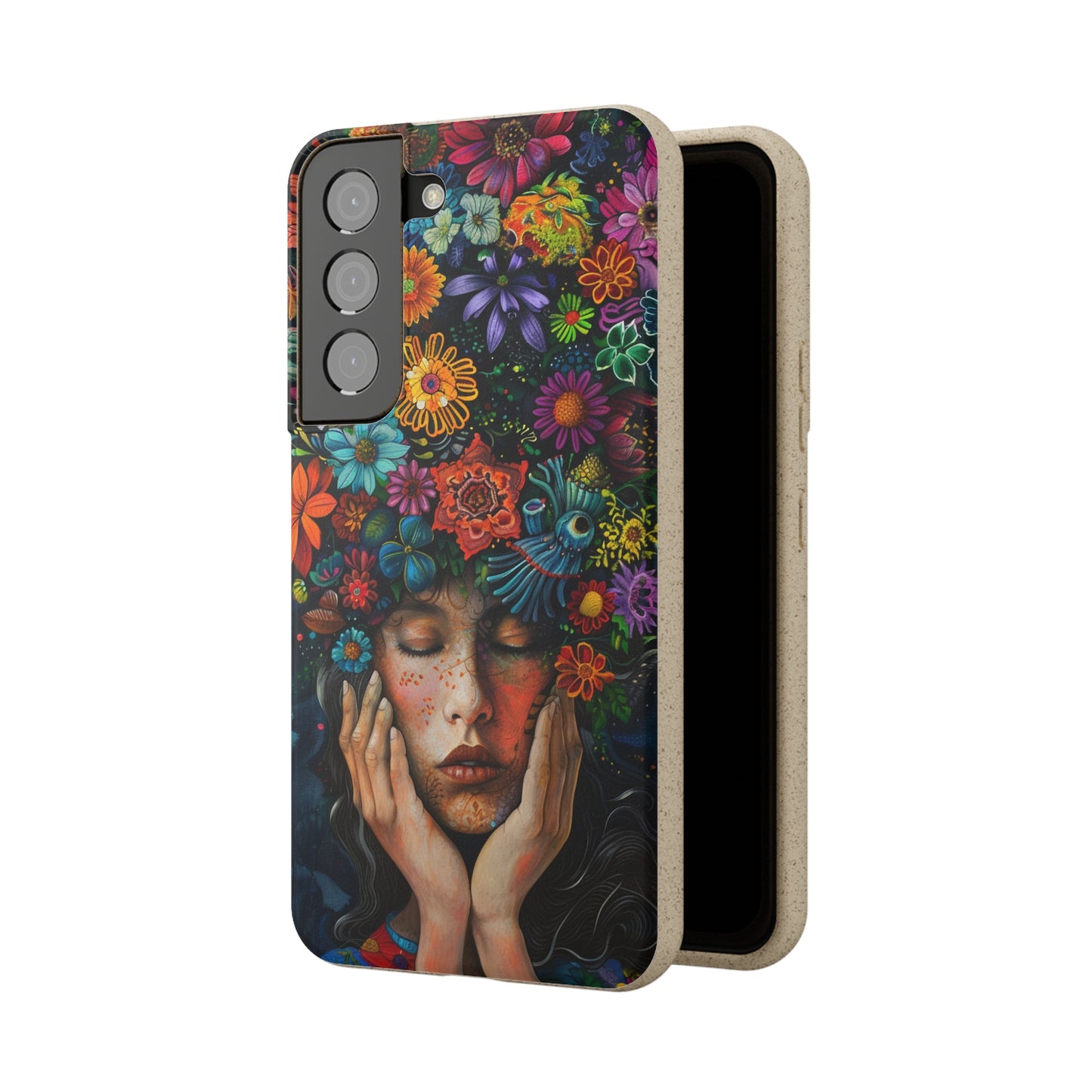 Flower woman Biodegradable Phone Case | iPhone / Samsung