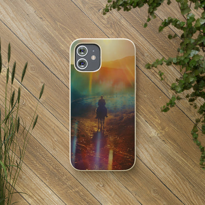 Horse rider cinematic Biodegradable Phone Case | iPhone / Samsung