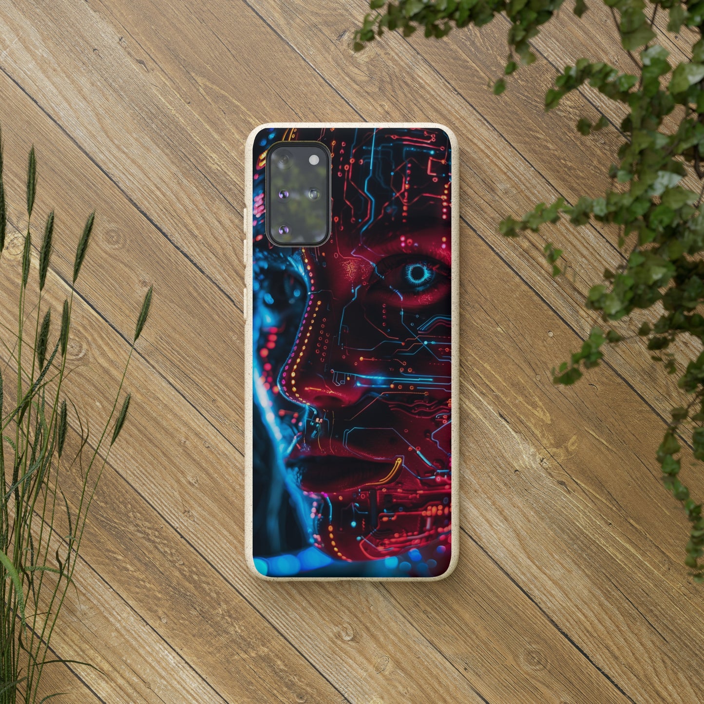 Cyberpunk woman Biodegradable Phone Case | iPhone / Samsung