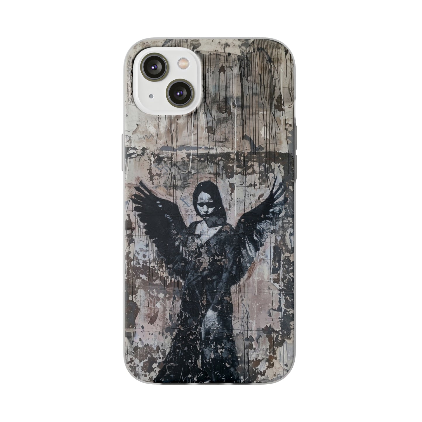 Vhils inspired Gothic Dark Angel Phone Case