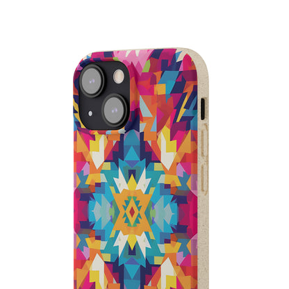 Bold, colourful pattern Biodegradable Phone Case | iPhone / Samsung