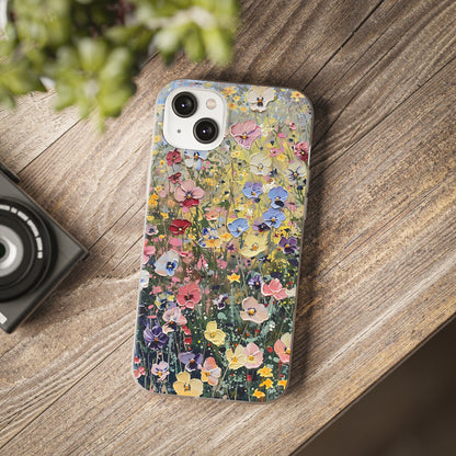 Damien Hirst Inspired Oil on Canvas Flowers | iPhone/Samsung | Slimline Phone Case