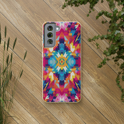 Bold, colourful pattern Biodegradable Phone Case | iPhone / Samsung