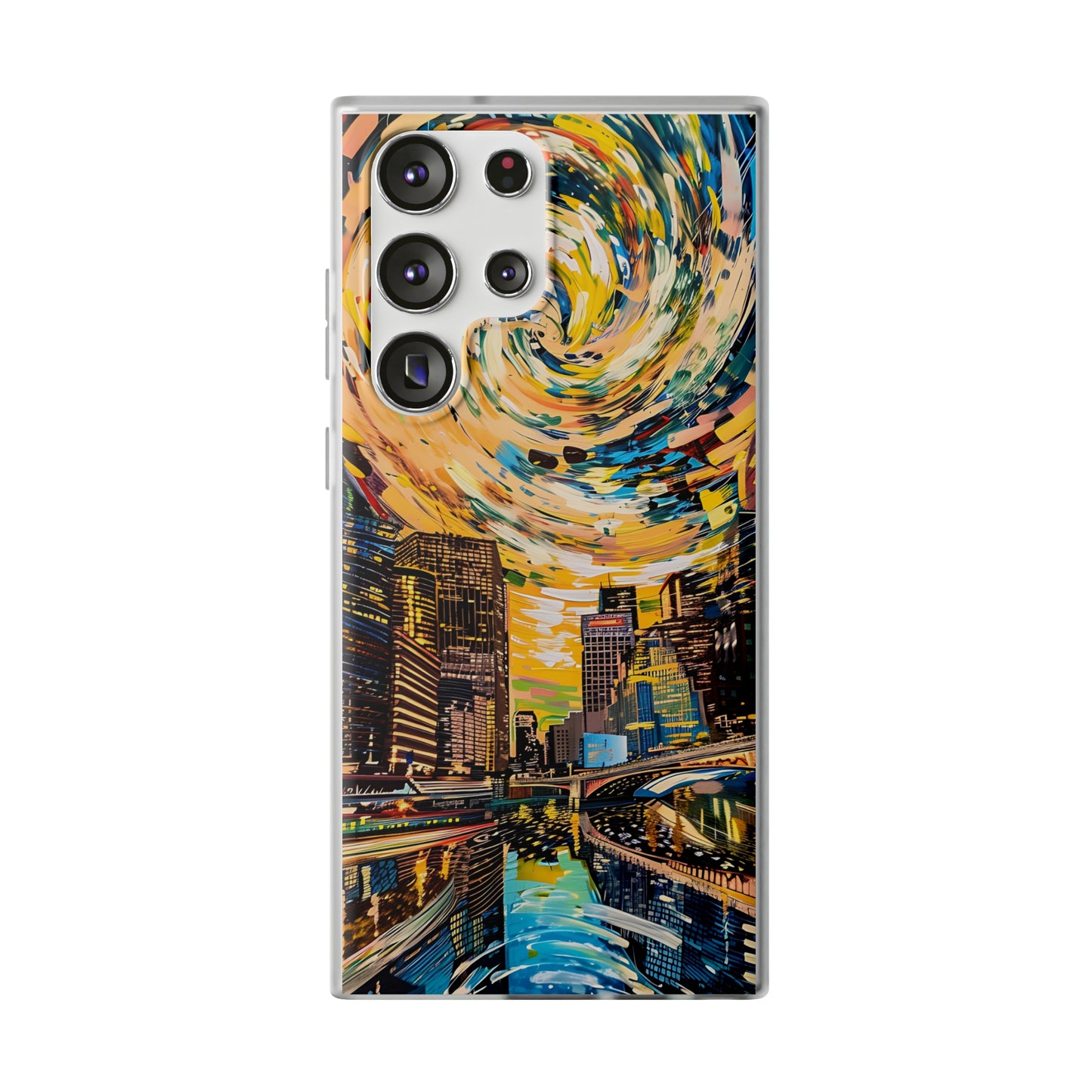 Van Gogh inspired City scene | iPhone/Samsung | Slimline Phone Case