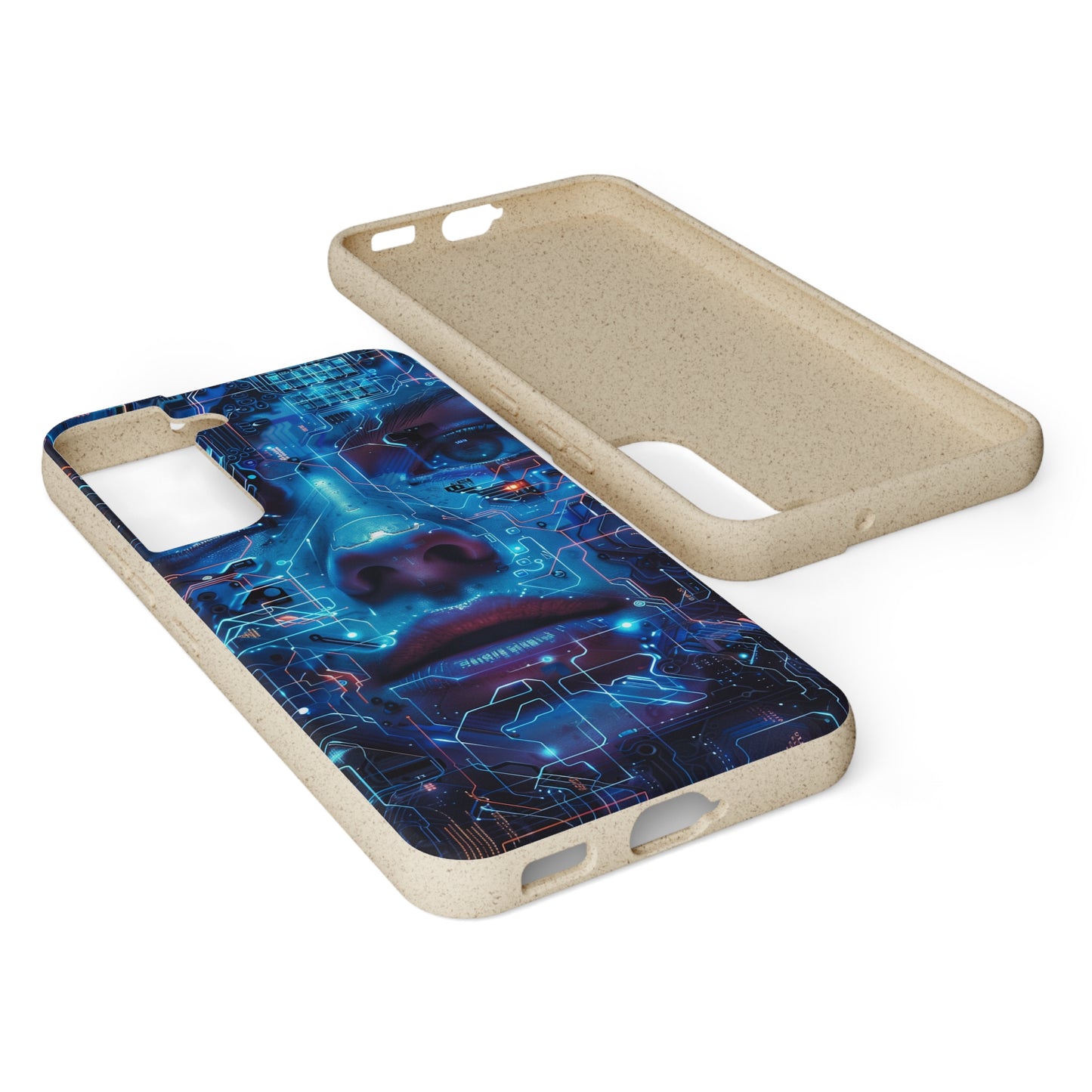 Cyberpunk woman Biodegradable Phone Case | iPhone / Samsung