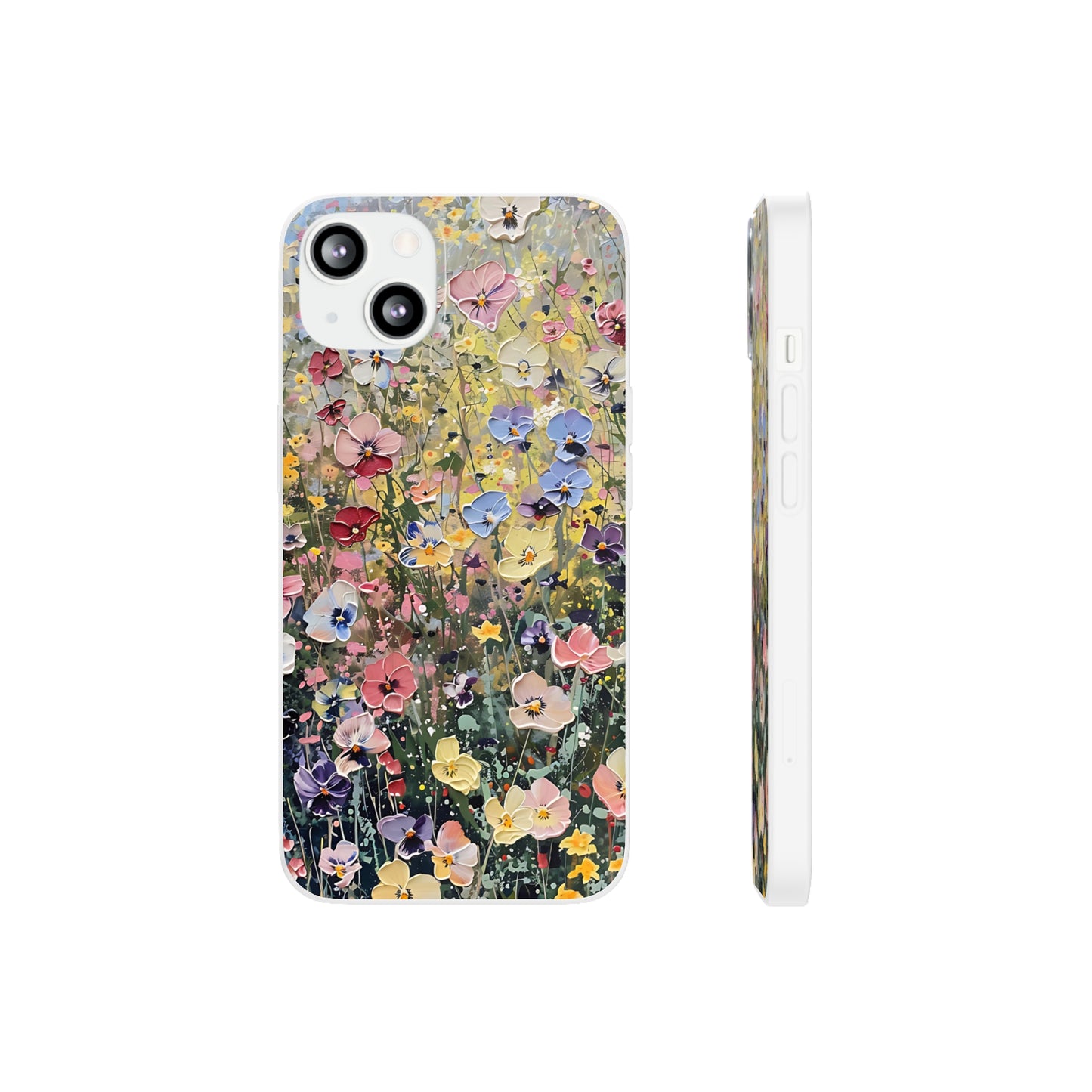 Damien Hirst Inspired Oil on Canvas Flowers | iPhone/Samsung | Slimline Phone Case