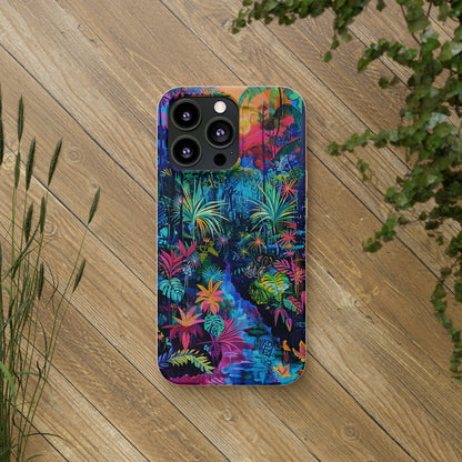 Colourful Rain Forest Biodegradable Phone Case | iPhone / Samsung