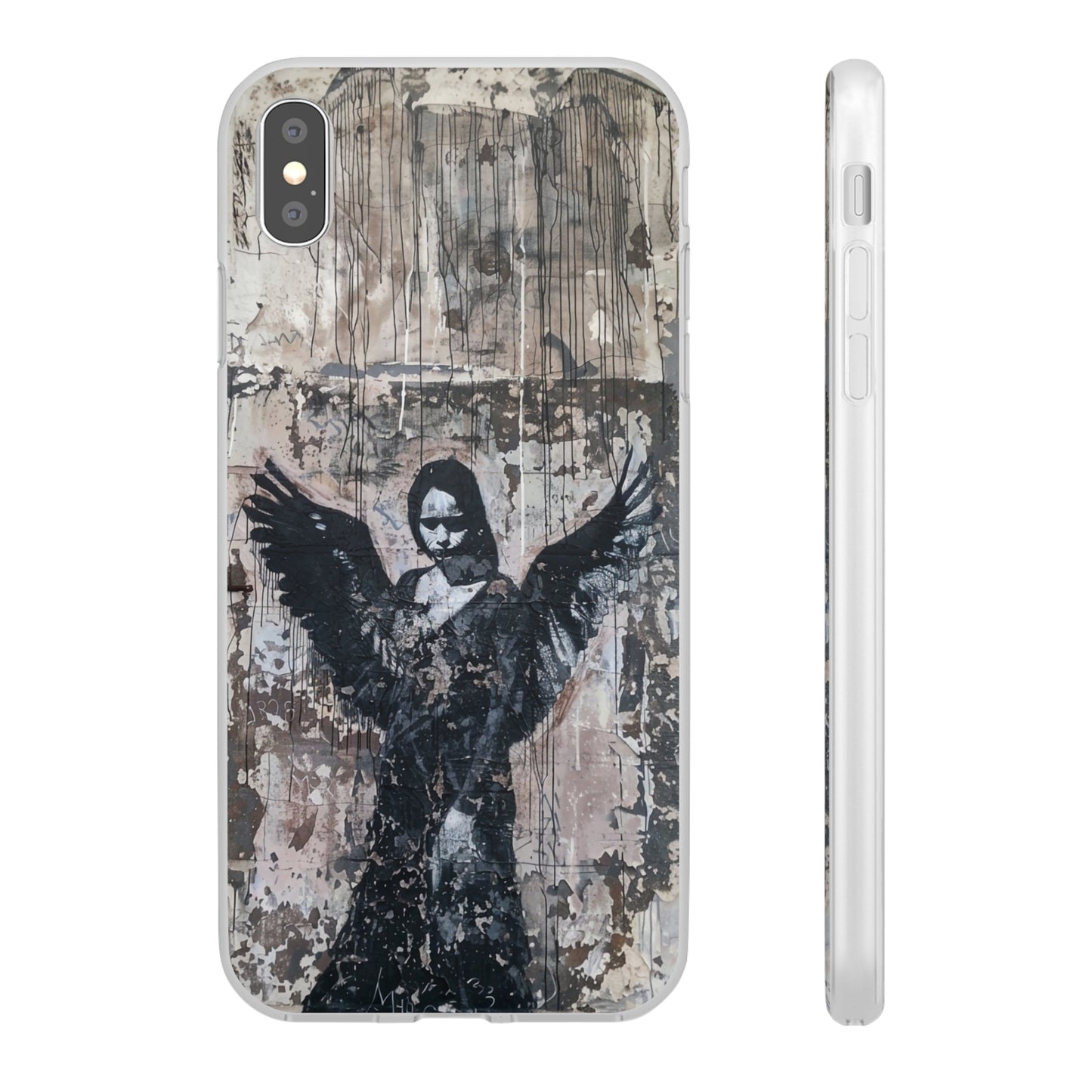 Vhils inspired Gothic Dark Angel Phone Case