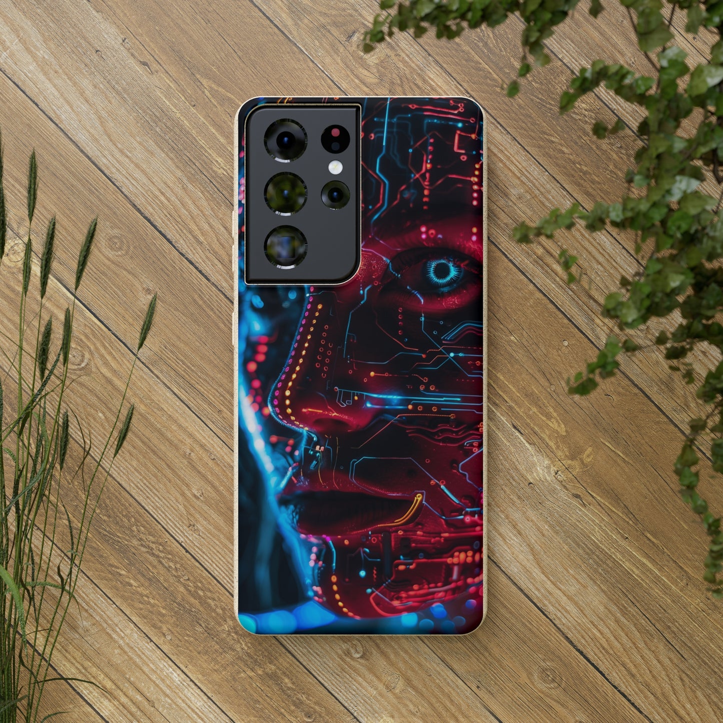 Cyberpunk woman Biodegradable Phone Case | iPhone / Samsung