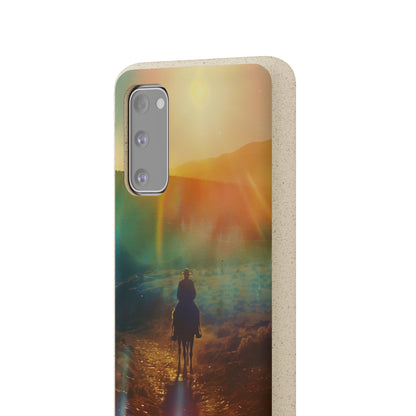 Horse rider cinematic Biodegradable Phone Case | iPhone / Samsung