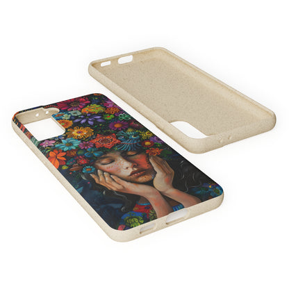 Flower woman Biodegradable Phone Case | iPhone / Samsung