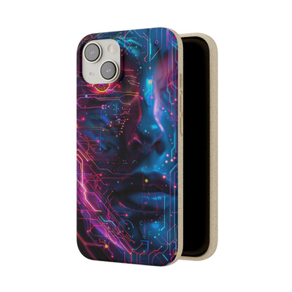 Cyberpunk woman Biodegradable Phone Case | iPhone / Samsung