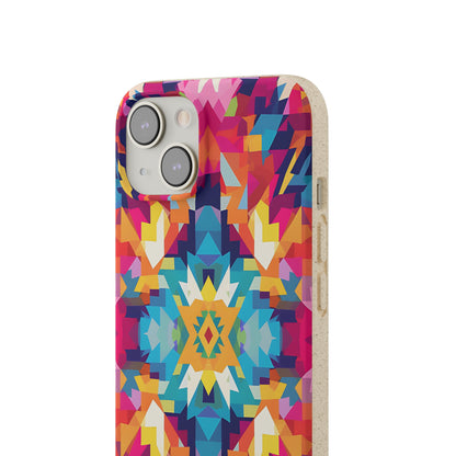 Bold, colourful pattern Biodegradable Phone Case | iPhone / Samsung