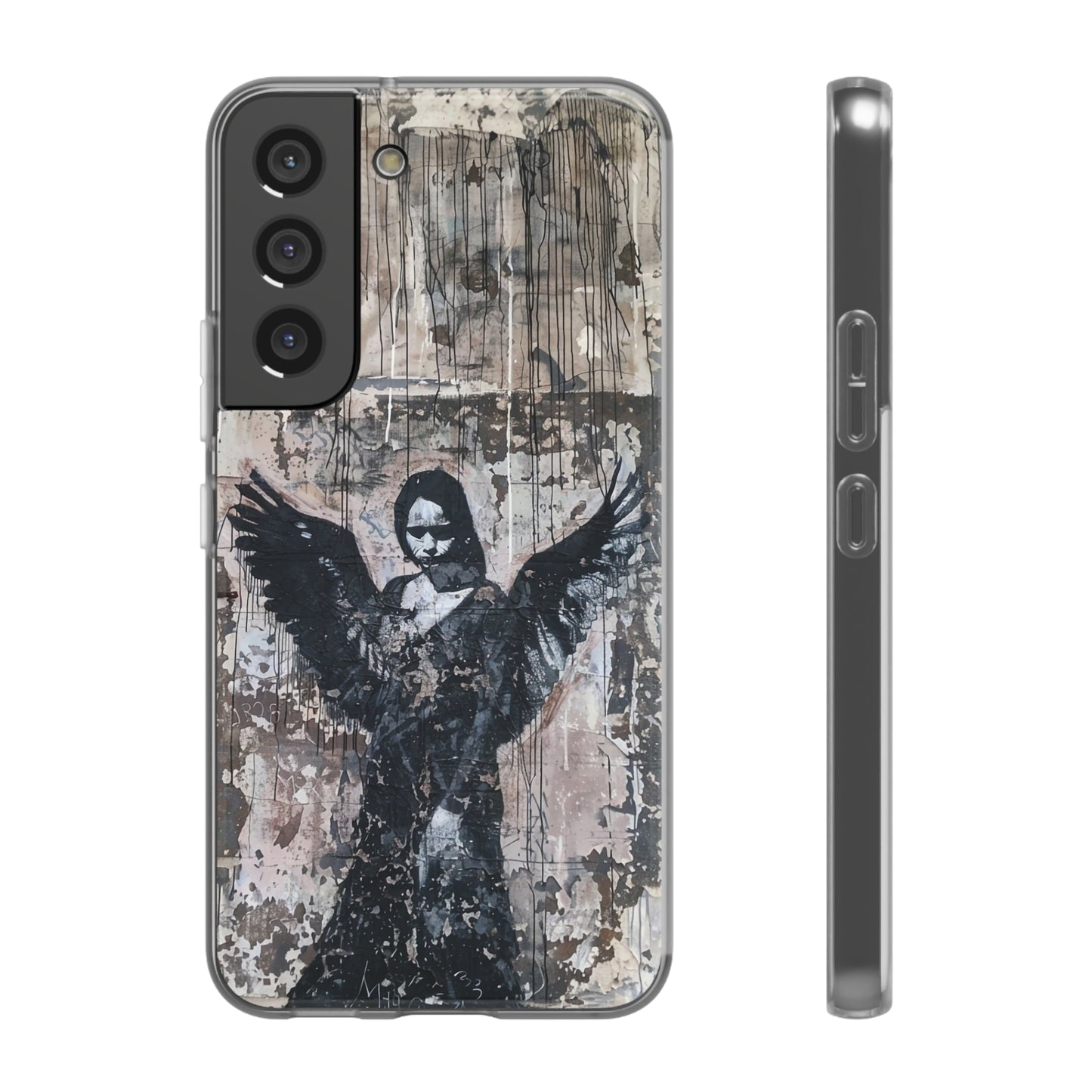 Vhils inspired Gothic Dark Angel Phone Case