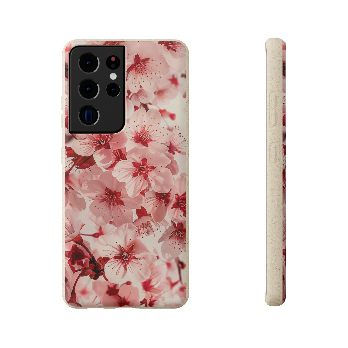 Pink Flowers Biodegradable Phone Case | iPhone / Samsung