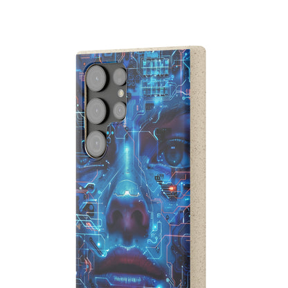 Cyberpunk woman Biodegradable Phone Case | iPhone / Samsung