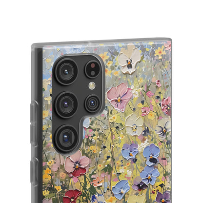 Damien Hirst Inspired Oil on Canvas Flowers | iPhone/Samsung | Slimline Phone Case