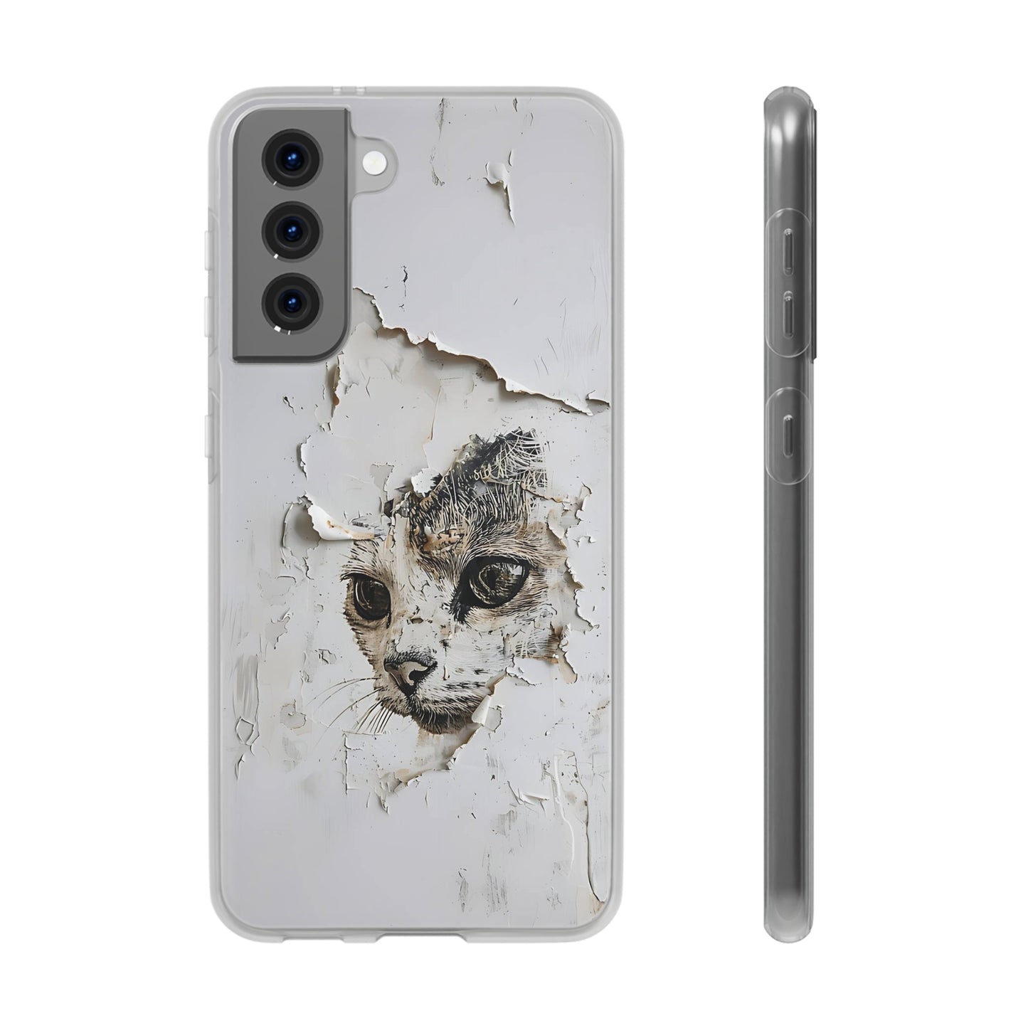 Vhils inspired Cat Phone Case | iPhone / Samsung