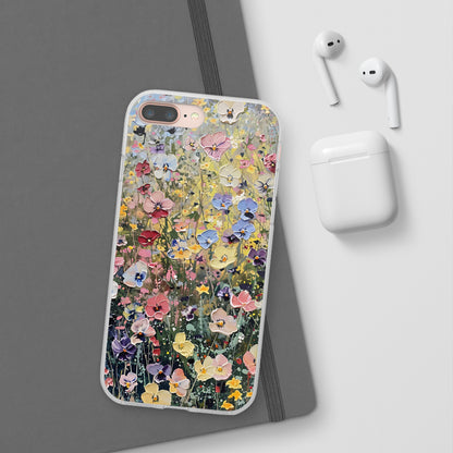 Damien Hirst Inspired Oil on Canvas Flowers | iPhone/Samsung | Slimline Phone Case