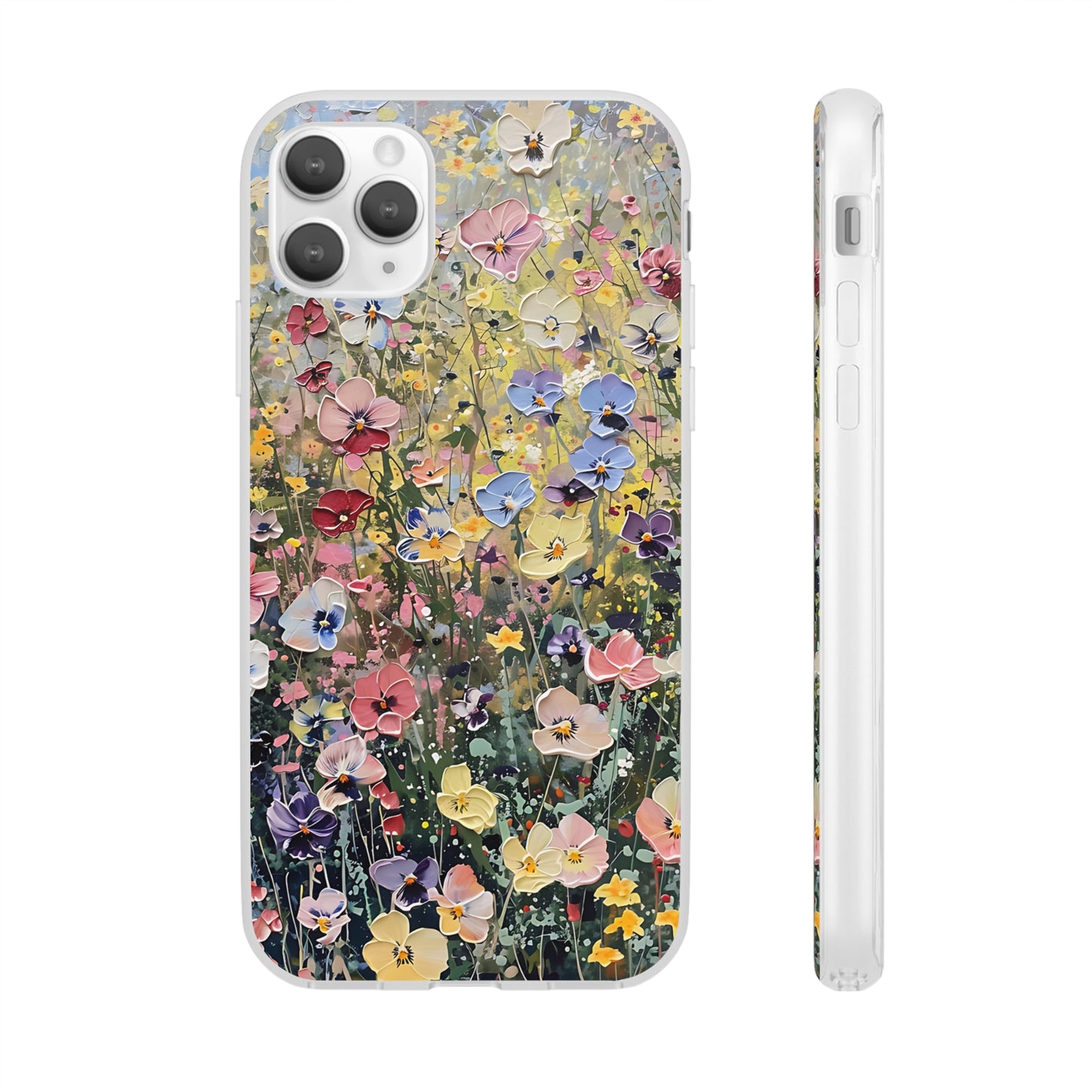 Damien Hirst Inspired Oil on Canvas Flowers | iPhone/Samsung | Slimline Phone Case