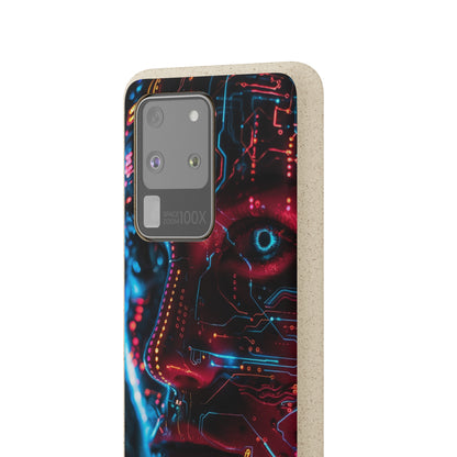 Cyberpunk woman Biodegradable Phone Case | iPhone / Samsung