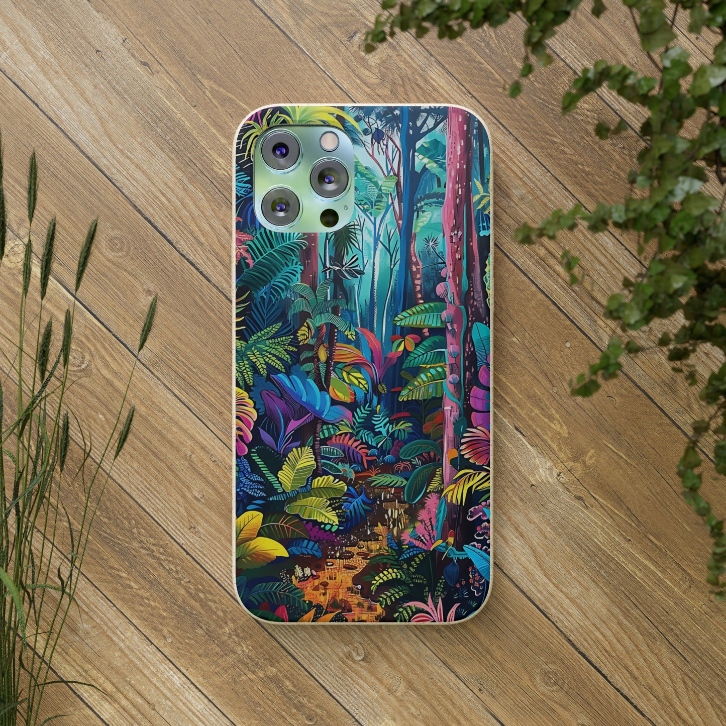 Colourful Rain Forest Biodegradable Phone Case | iPhone / Samsung