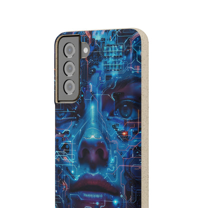 Cyberpunk woman Biodegradable Phone Case | iPhone / Samsung