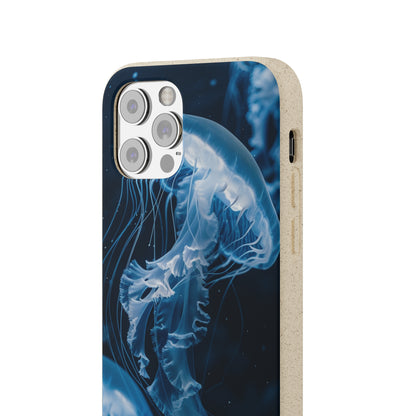 Deep Ocean Jellyfish Biodegradable Phone Case | iPhone / Samsung