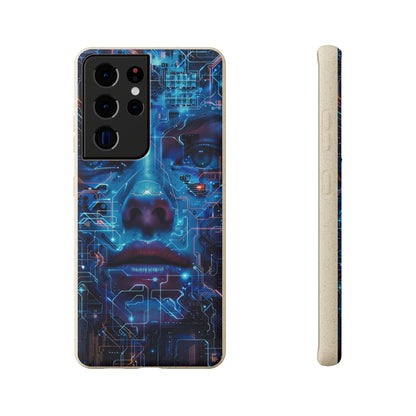 Cyberpunk woman Biodegradable Phone Case | iPhone / Samsung