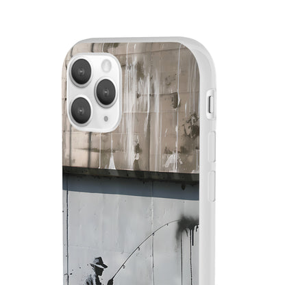 Banksy inspired man fishing | iPhone/Samsung | Slimline Phone Case