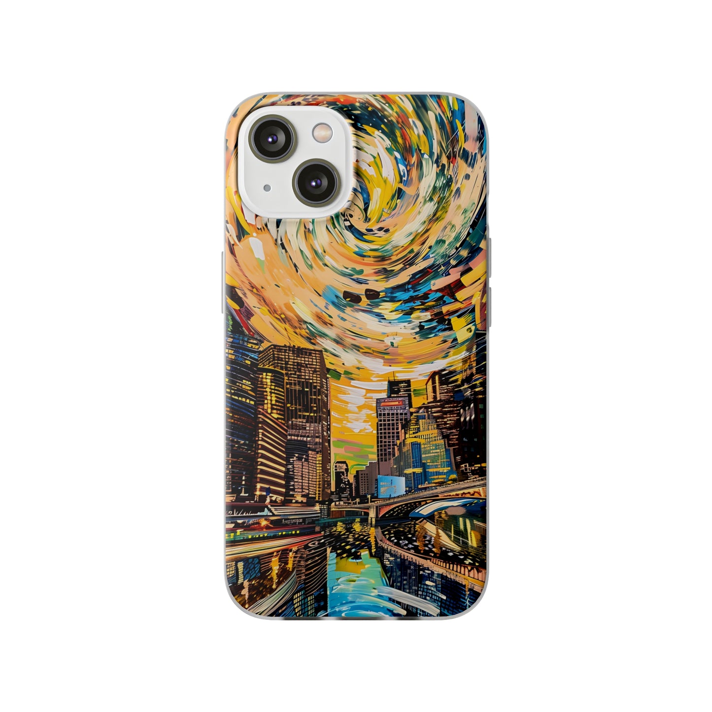 Van Gogh inspired City scene | iPhone/Samsung | Slimline Phone Case