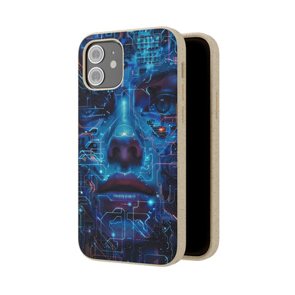 Cyberpunk woman Biodegradable Phone Case | iPhone / Samsung