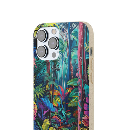 Colourful Rain Forest Biodegradable Phone Case | iPhone / Samsung