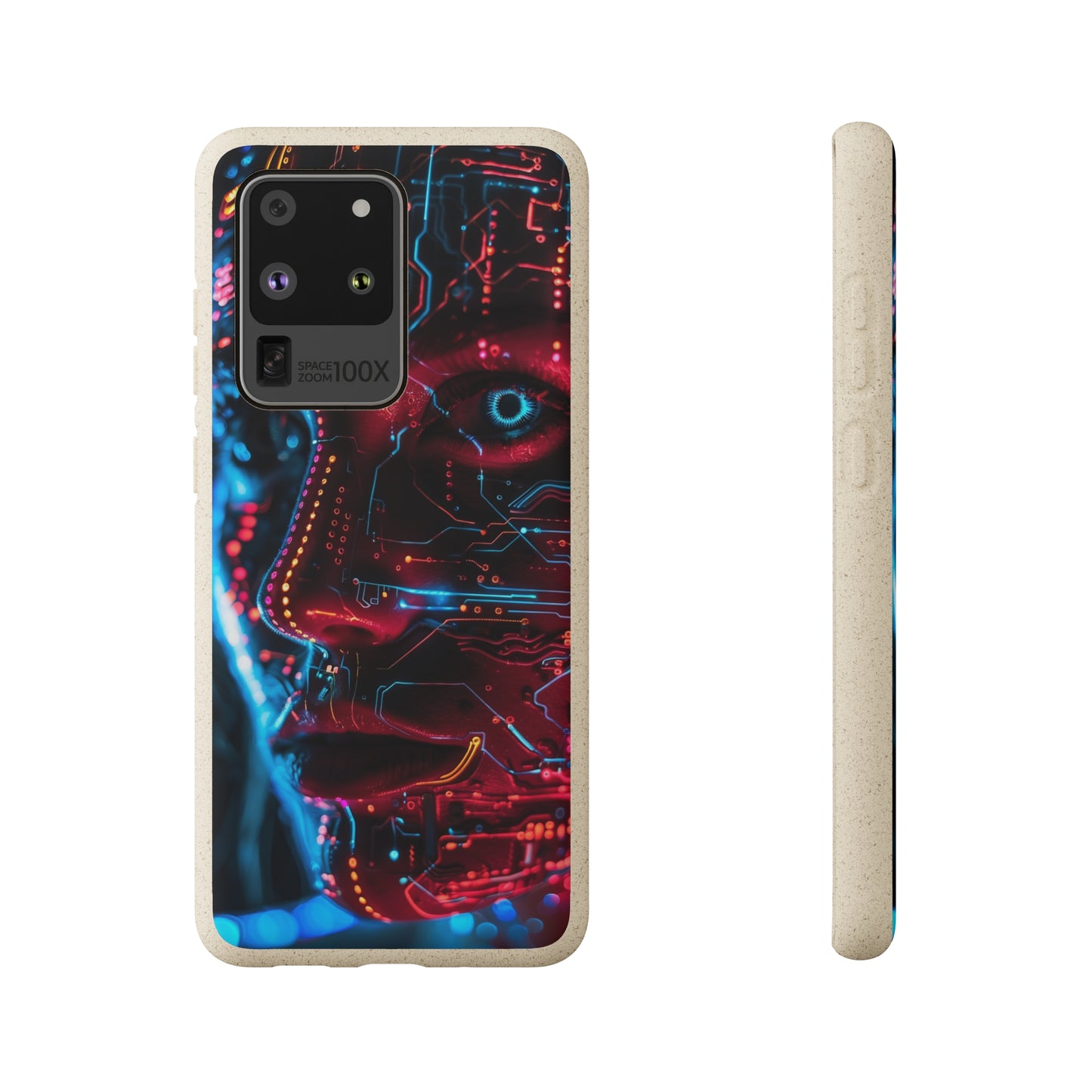 Cyberpunk woman Biodegradable Phone Case | iPhone / Samsung