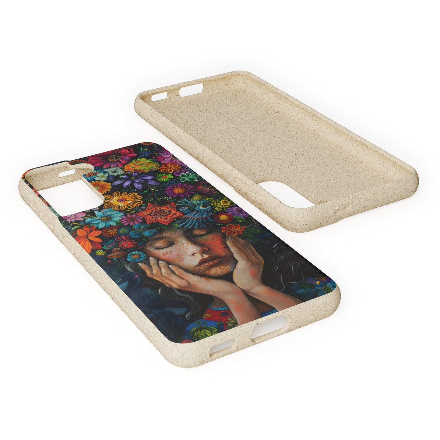 Flower woman Biodegradable Phone Case | iPhone / Samsung