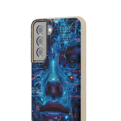 Cyberpunk woman Biodegradable Phone Case | iPhone / Samsung