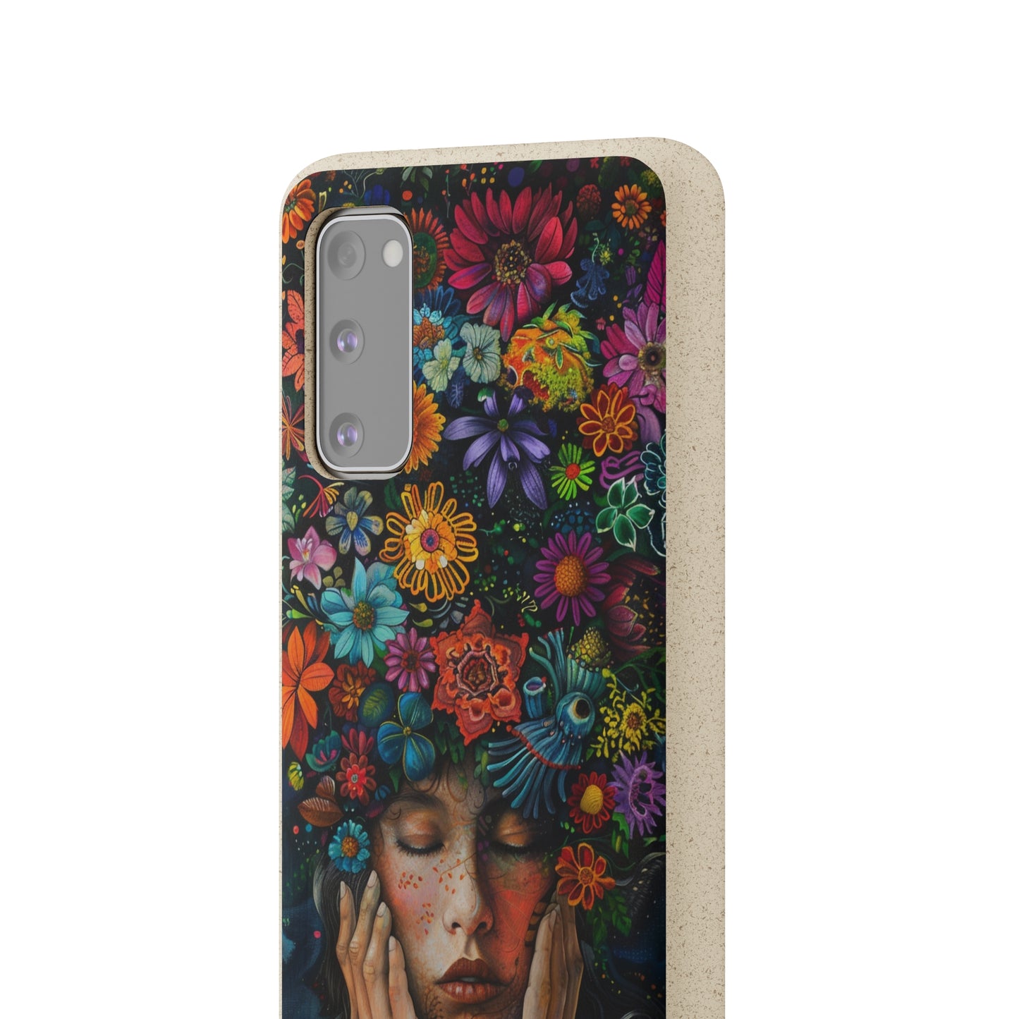 Flower woman Biodegradable Phone Case | iPhone / Samsung