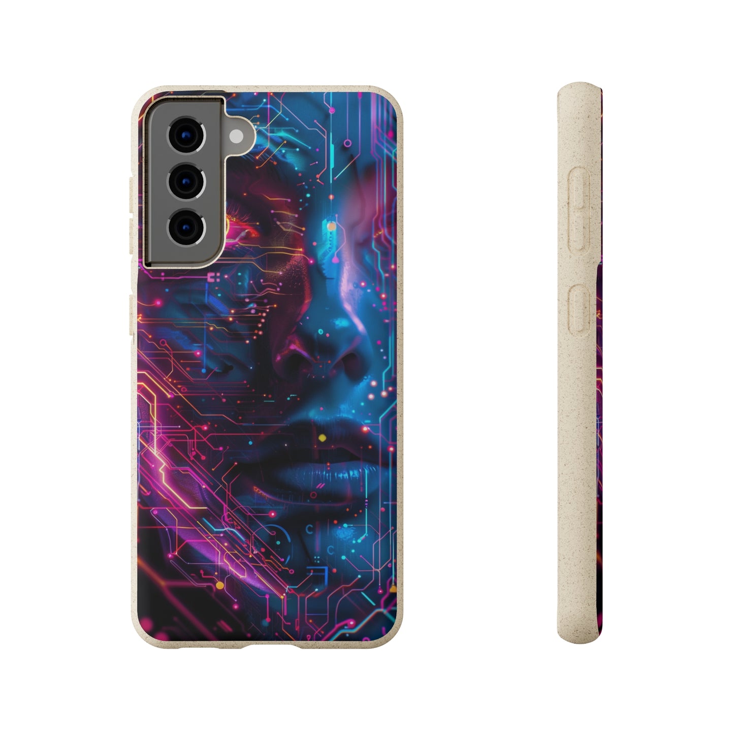 Cyberpunk woman Biodegradable Phone Case | iPhone / Samsung