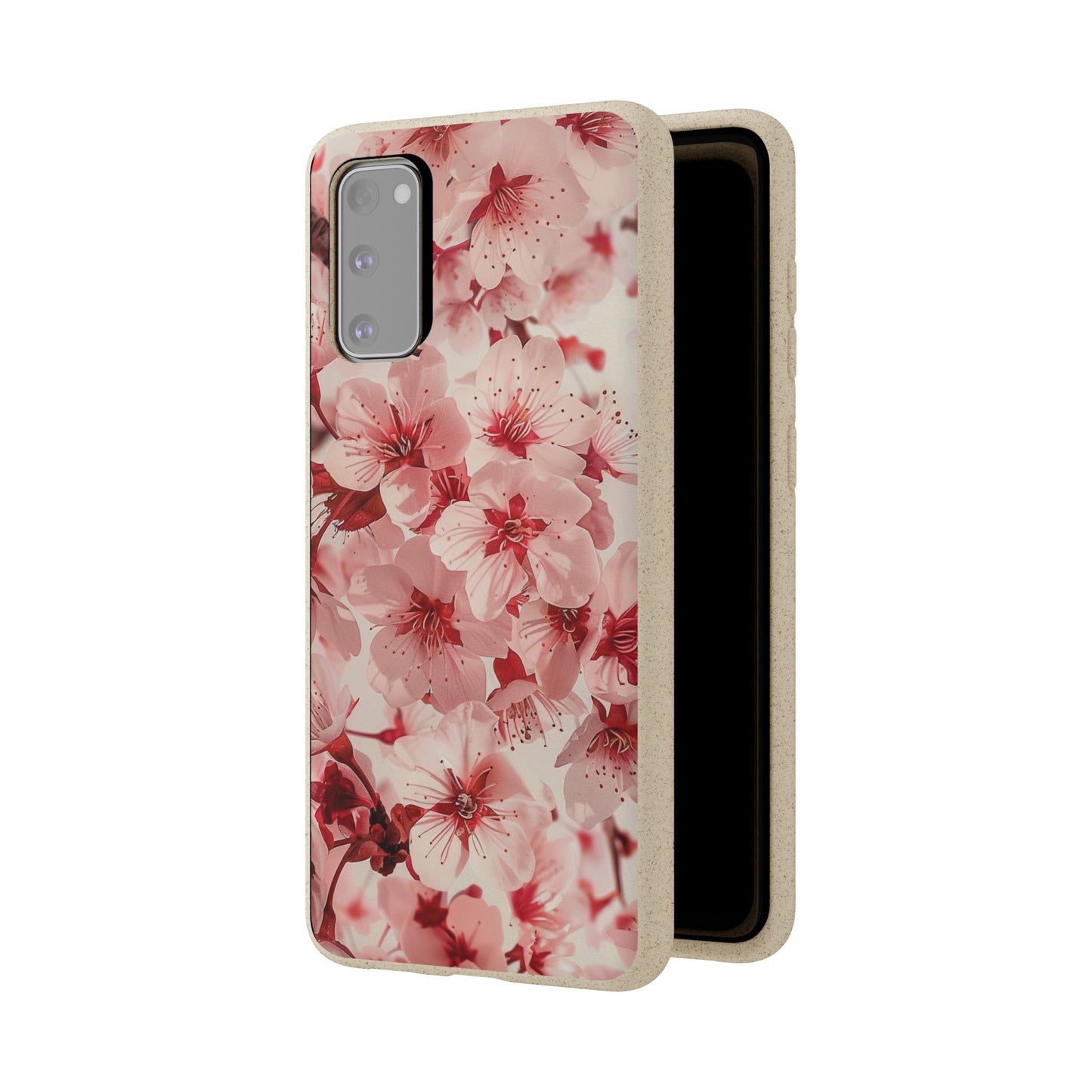 Pink Flowers Biodegradable Phone Case | iPhone / Samsung